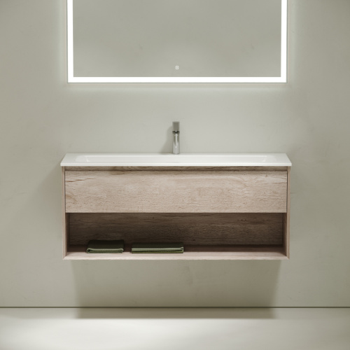 Тумба под раковину Sancos Marmi 1.0 MR1.0120EG 120х40 подвесная цвет коричневый - фото 5